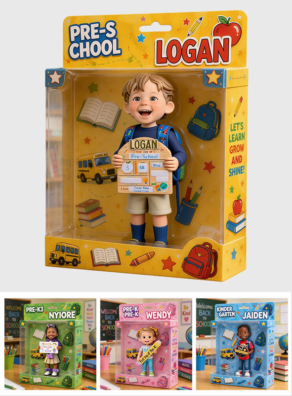 Any Photo Back To School Gift - Personalized Kid Acrylic Display Box