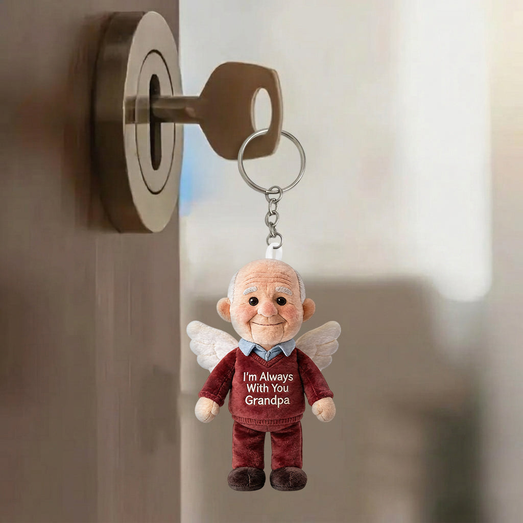Always With You - Personalized Memorial Plush Keychain
