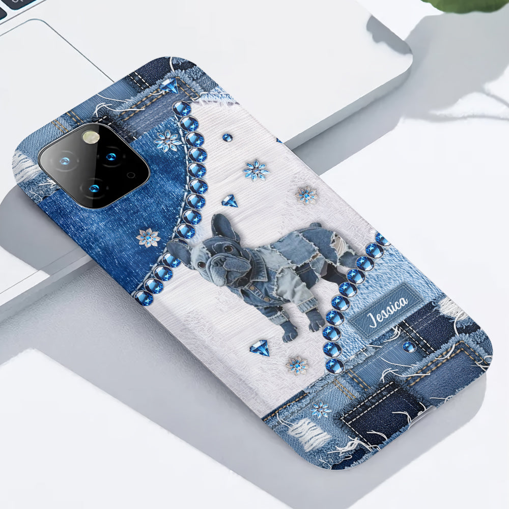 Cute Bulldog - Personalized Dog Full Print Phone Case