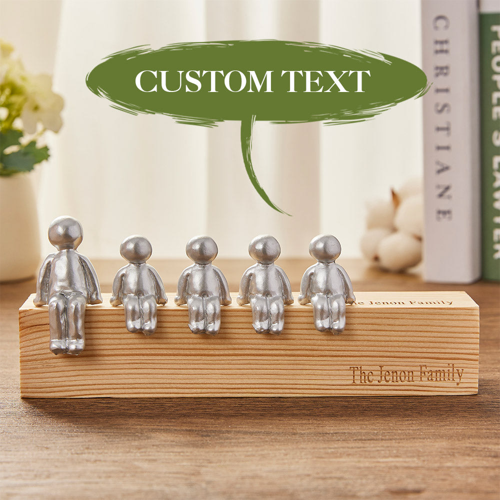 Engraved Name - Personalized Family Metal Sculpture Figurines