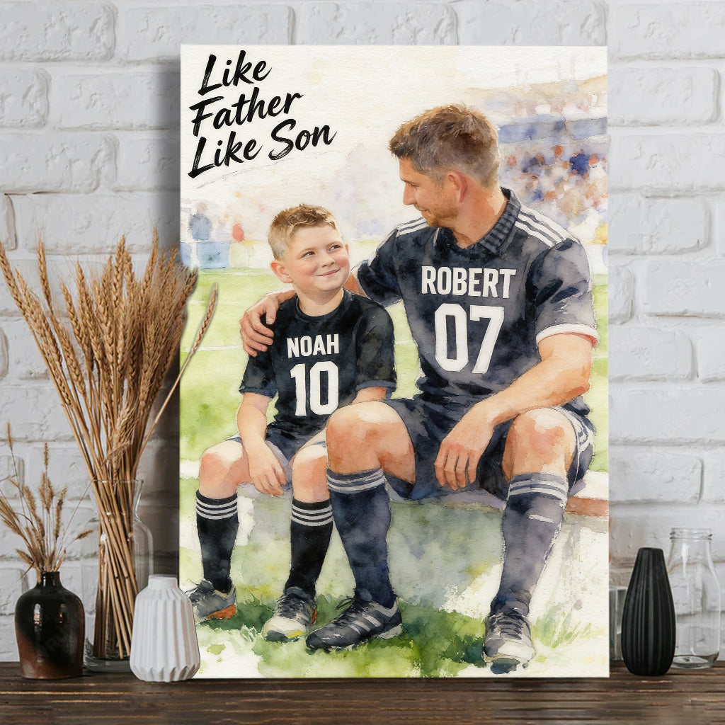 Custom Sport - Personalized Father Canvas And Poster
