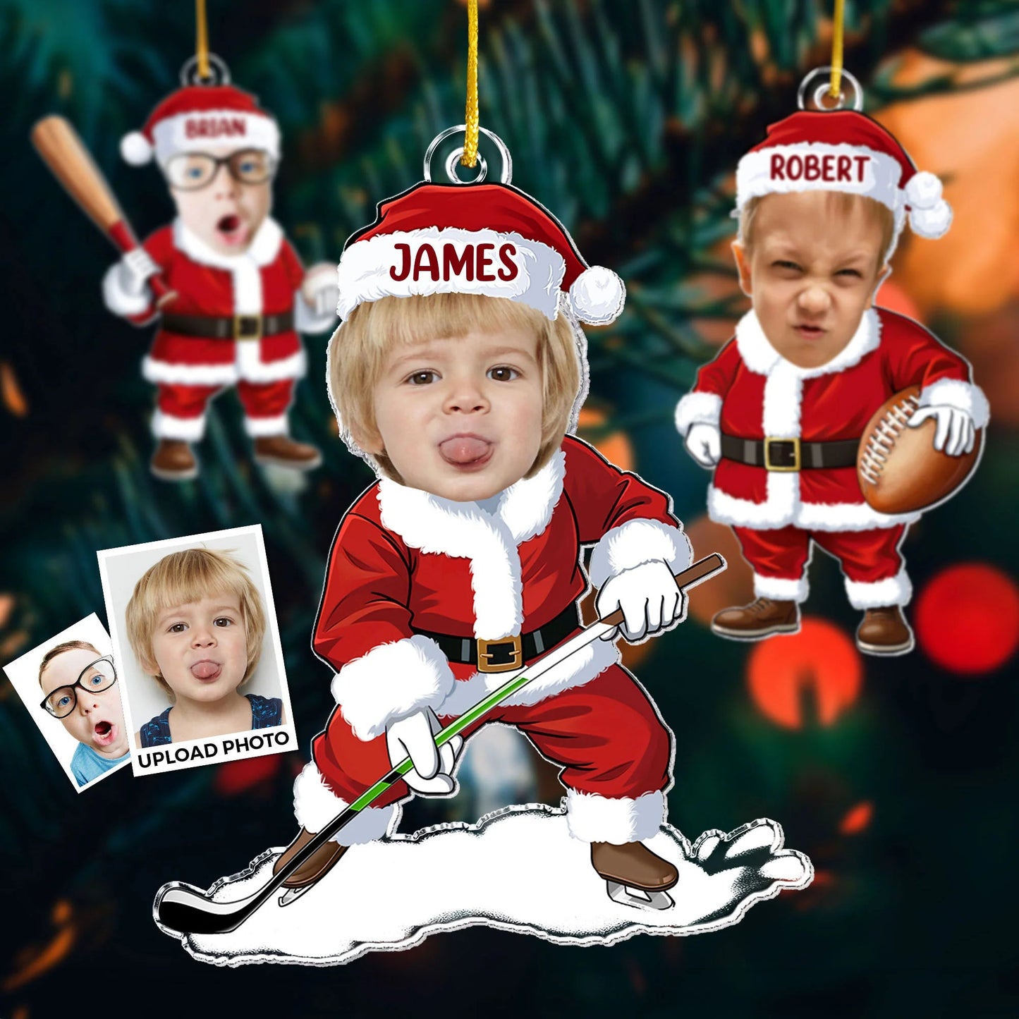 Funny Personalized Christmas Ornament – Perfect Gift for Quirky Kids and Grandkids, Celebrate Holiday Cheer