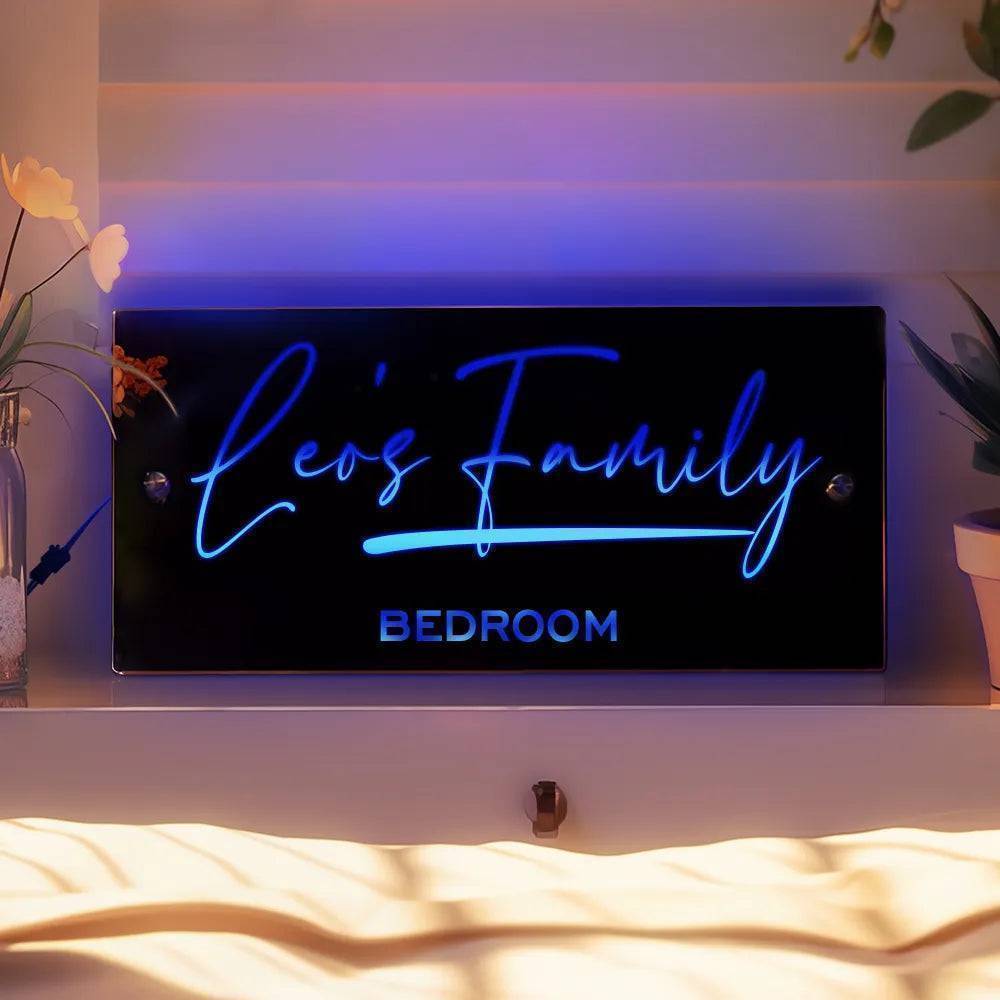 Personalized Affirmations Mirror - Light Colorful - Bedroom Lamp - Custom Name