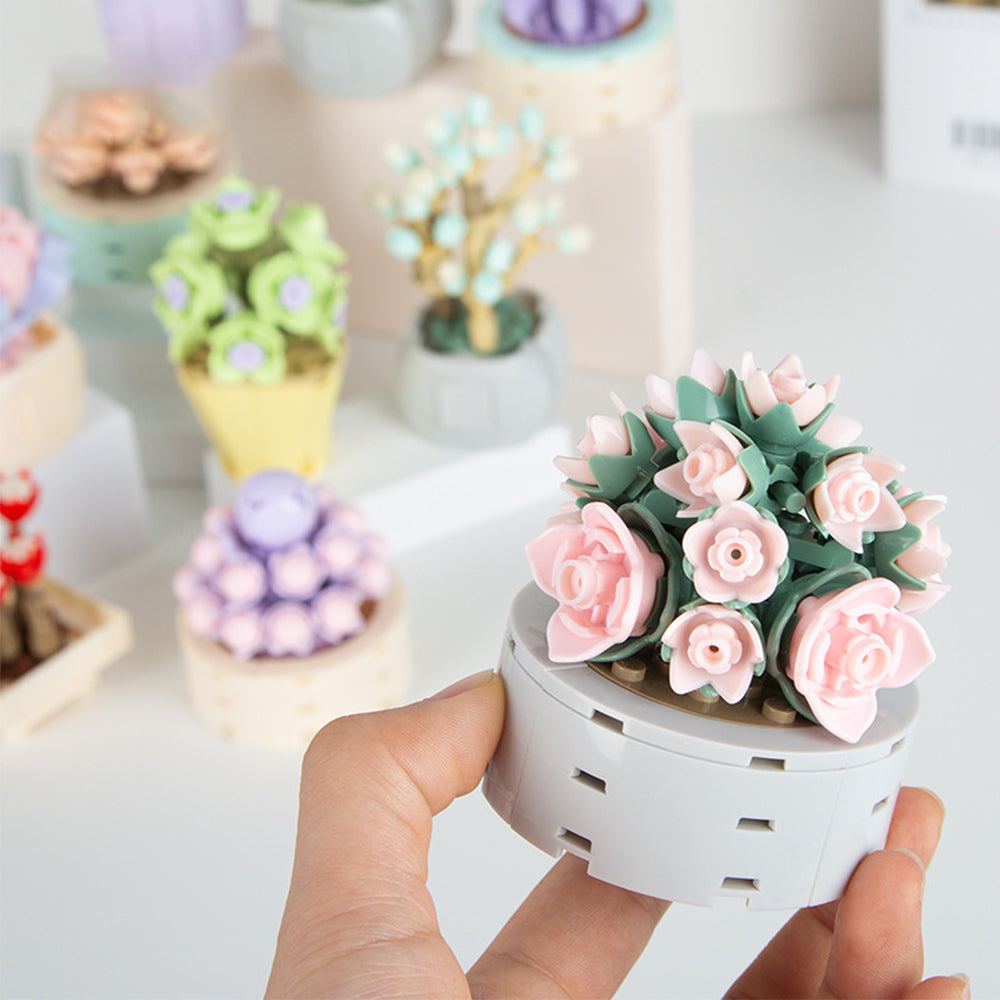 Botanical Flower Building Bricks - Personalized Botanical Flower Building Bricks