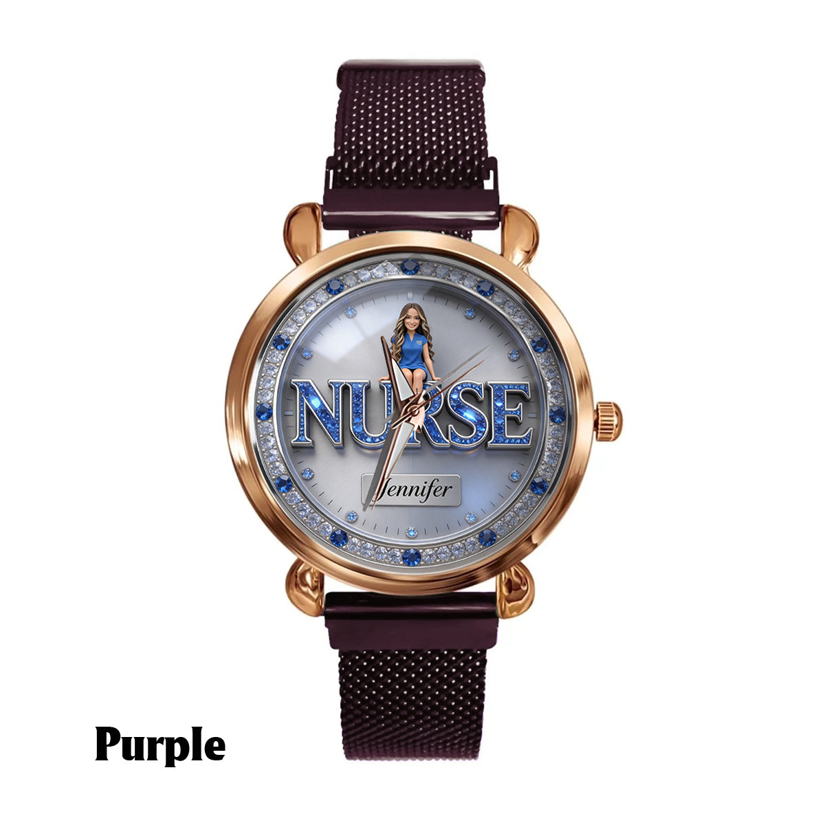 Custom Any Photo - Personalized Nurse Women Hand Watch