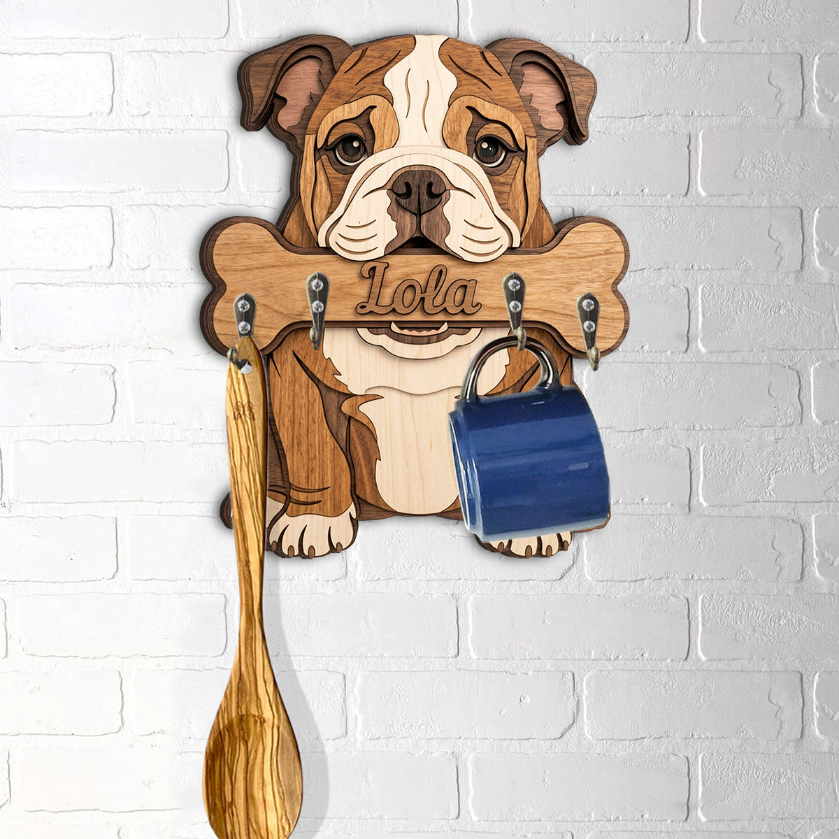Funny Pet Keyrack - Personalized Dog Custom Shaped Hanging Rack