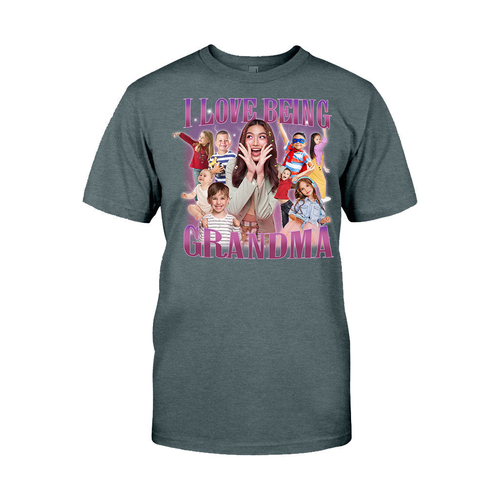 I Love Being Grandma/ Nana/ Mimi/ Gigi... - Personalized Grandma T-shirt And Hoodie