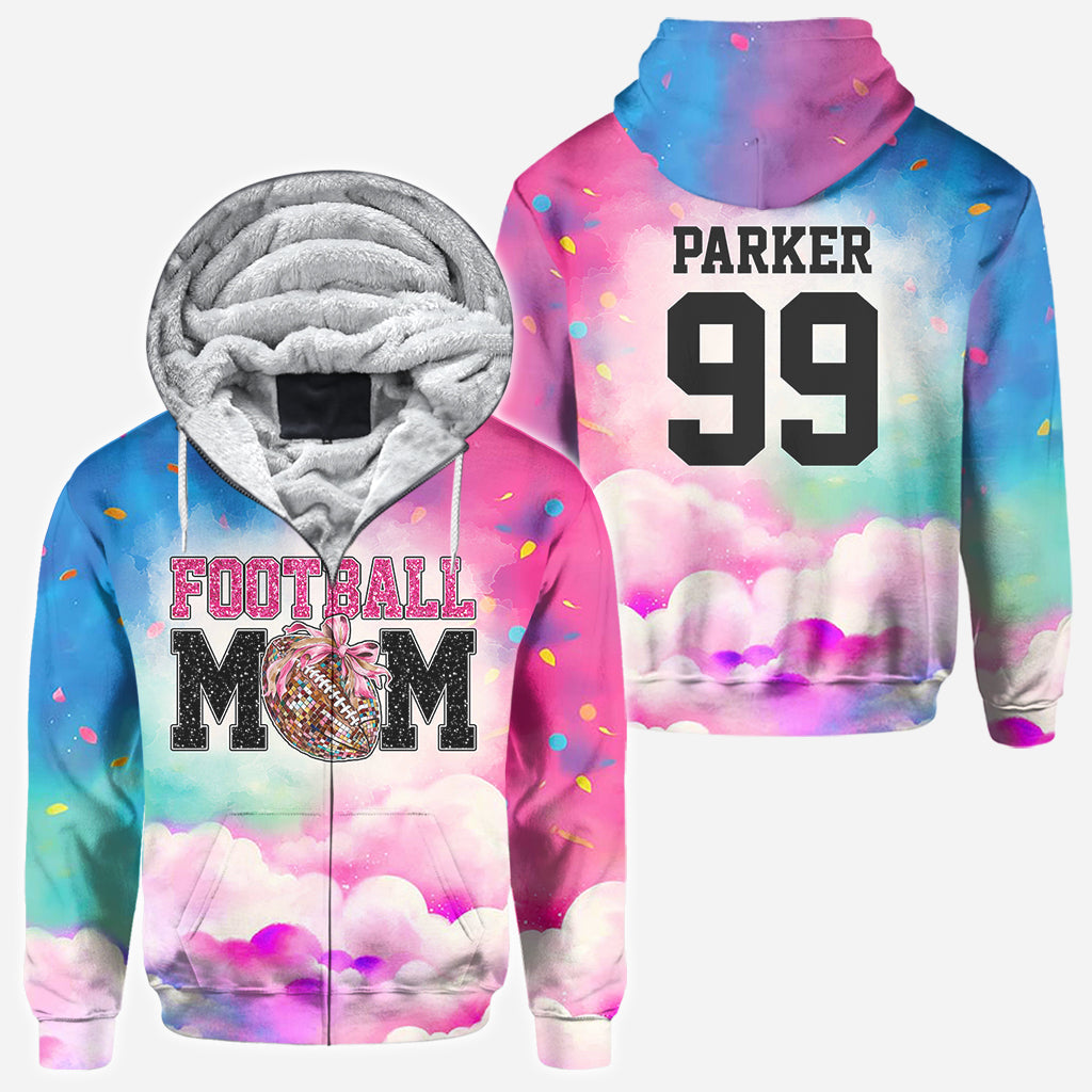 Football Mom - Personalized Football All Over Shirt