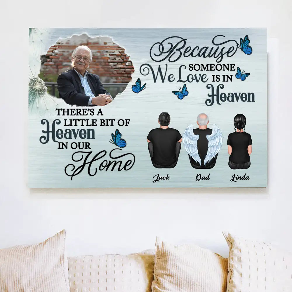 Memorial Poster or Canvas Tribute Gift with Personalized Design