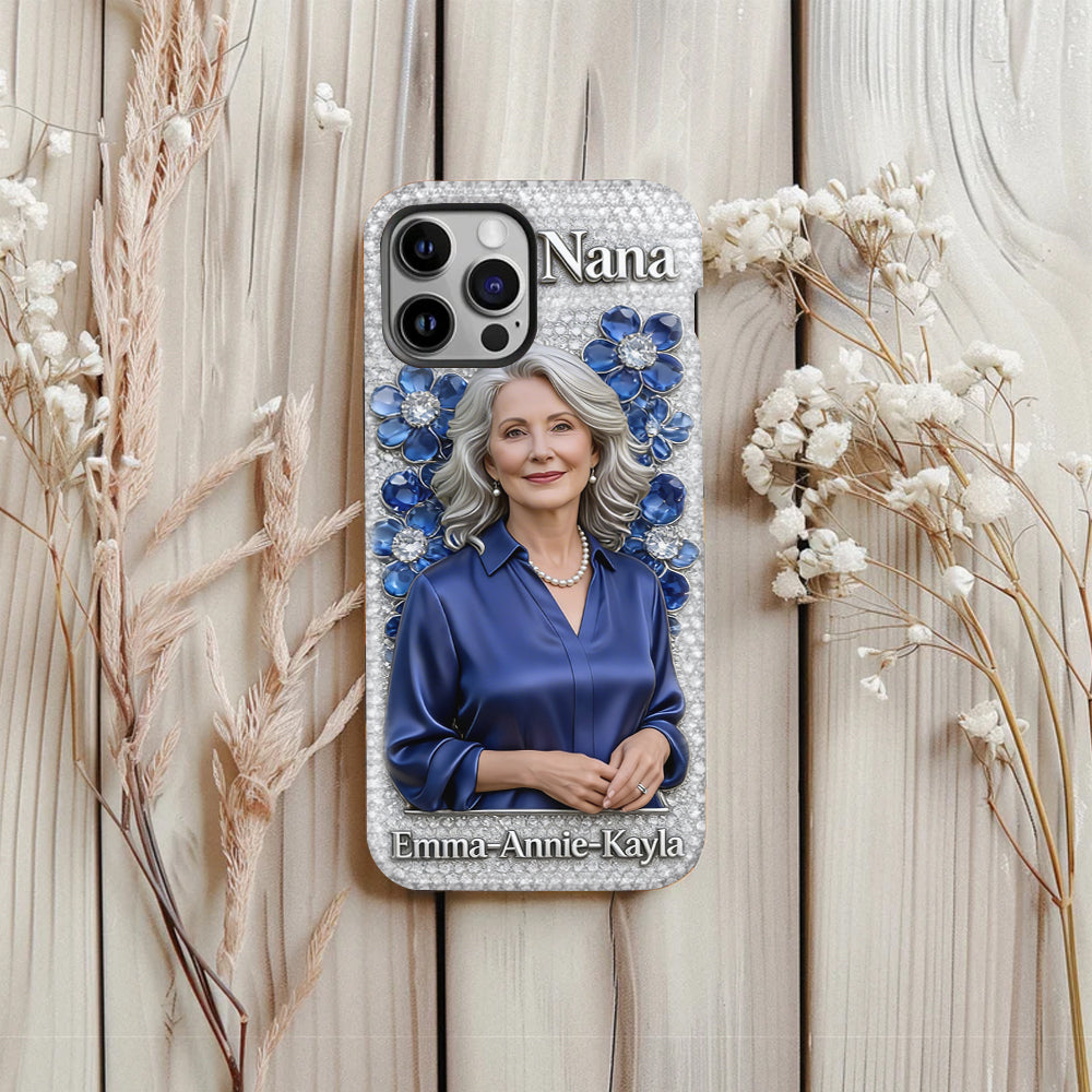 Forever Loved Grandma Diamond - Perfect Mother's Day Gift - Personalized Grandma Full Print Phone Case
