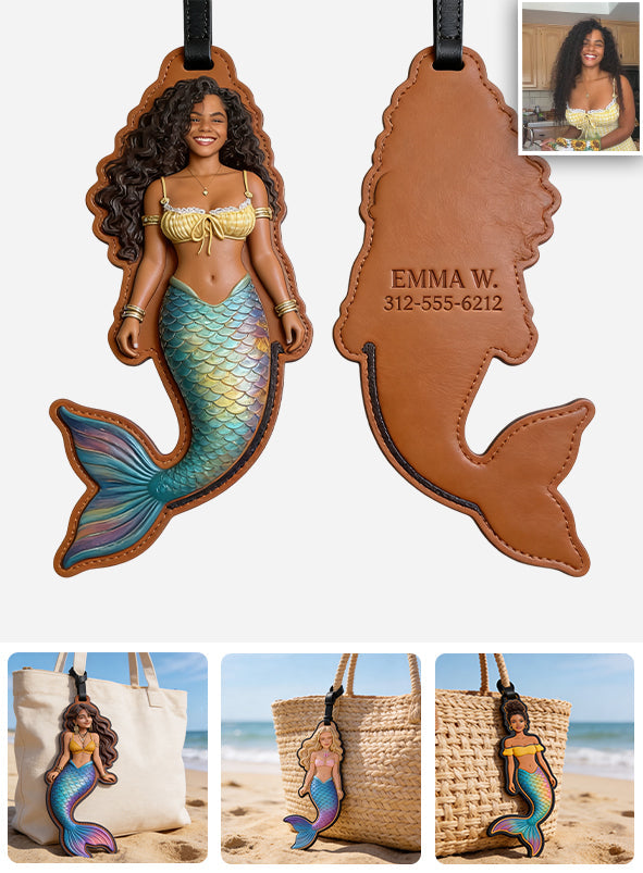 Beach Lover - Personalized Mermaid Luggage Tag