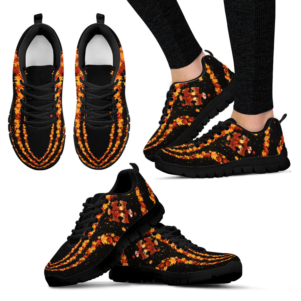 Fall Season Autism Awareness Sneakers 0622
