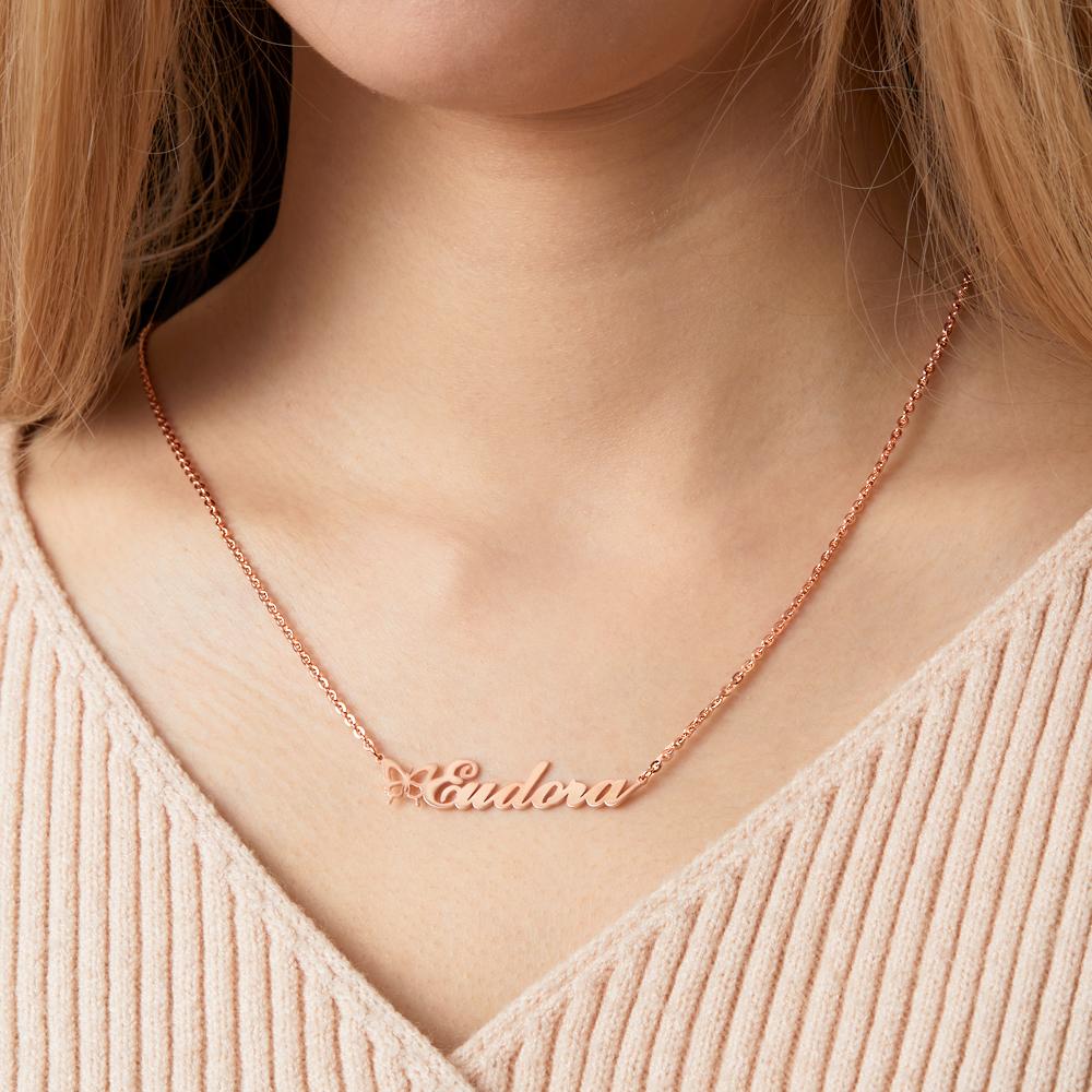 Any Name Butterfly - Personalized Name Necklace