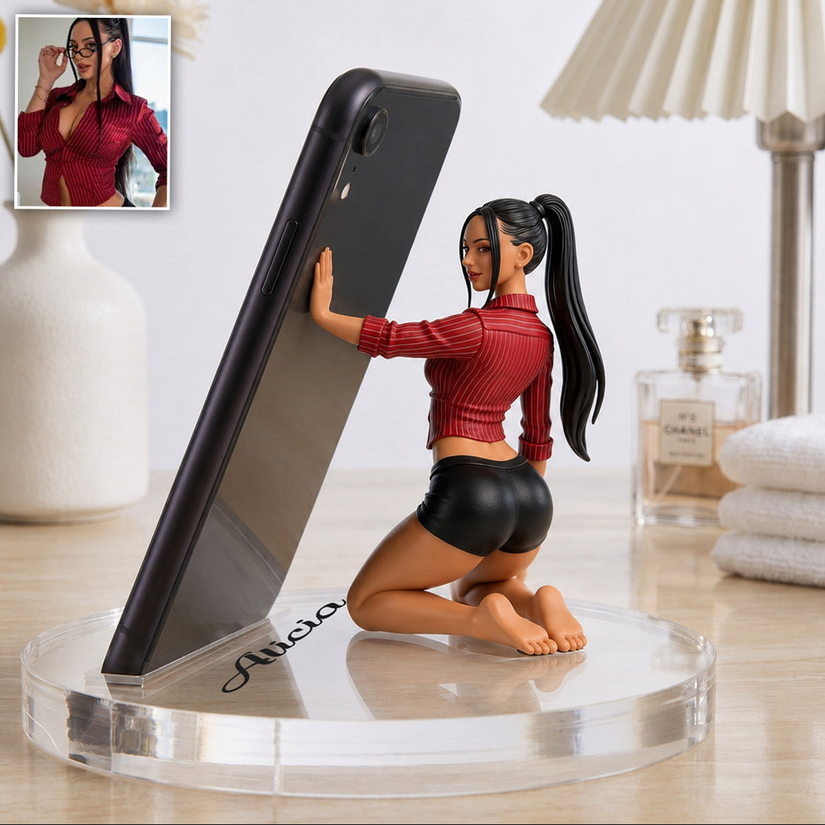 Let Me Hold It For You - Personalized Spicy Couple Phone/ Tablet Holder Stand
