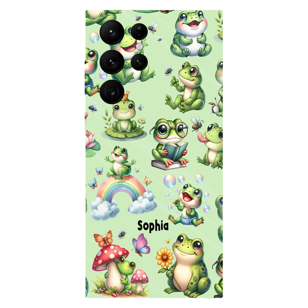 Just A Girl Who Loves Frogs - Personalized Frog Full Print Phone Case