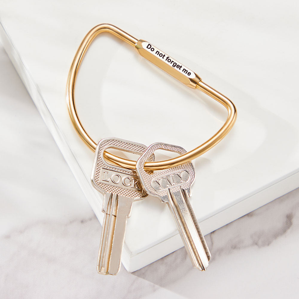 Custom Text D Keyring - gift for anyone - Personalized D Keyring