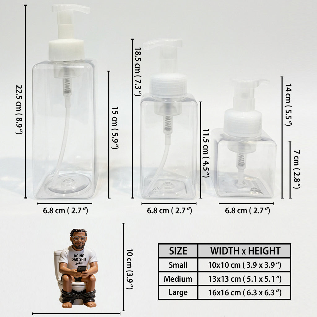 Doing Dad Sht - Personalized Father Paper Towel Holder & Soap Dispenser