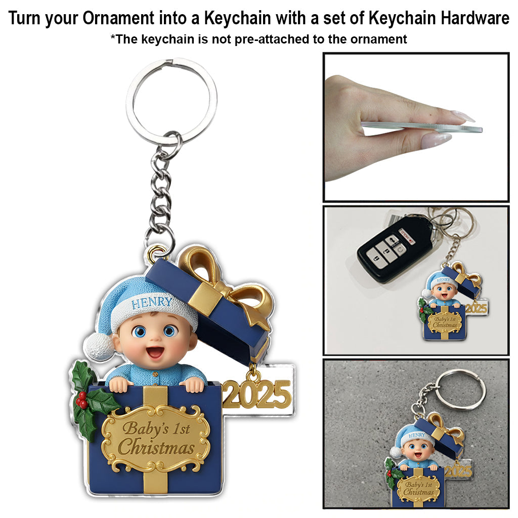 Baby's 1st Christmas - Personalized Newborn Ornament