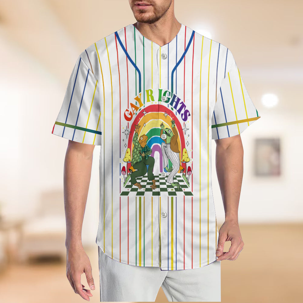 Gay Right - Personalized LGBT Support Baseball Jersey