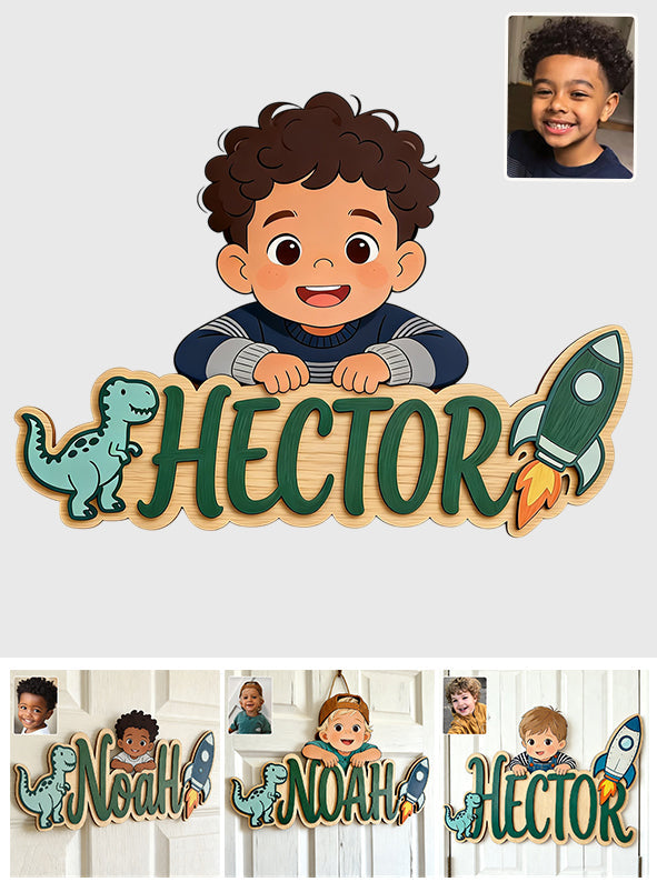 Custom Any Photo - Personalized Kid 2 Layered Wood Sign / Wood Plaque