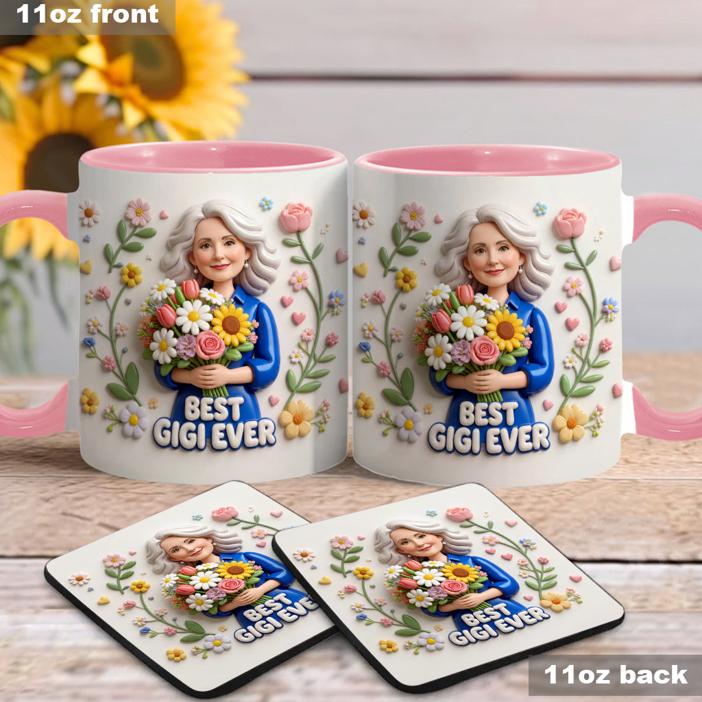 Custom Any Photo - Personalized Mother Accent Mug & Coaster