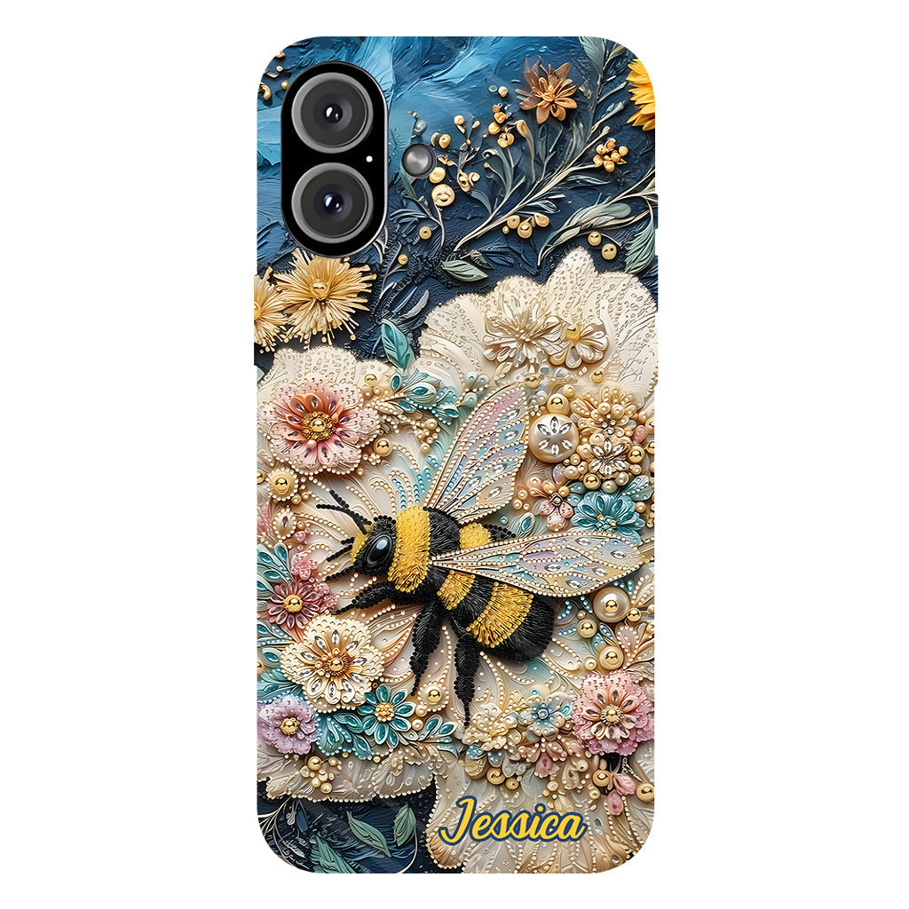 Bee Kind - Personalized Bee Full Print Phone Case