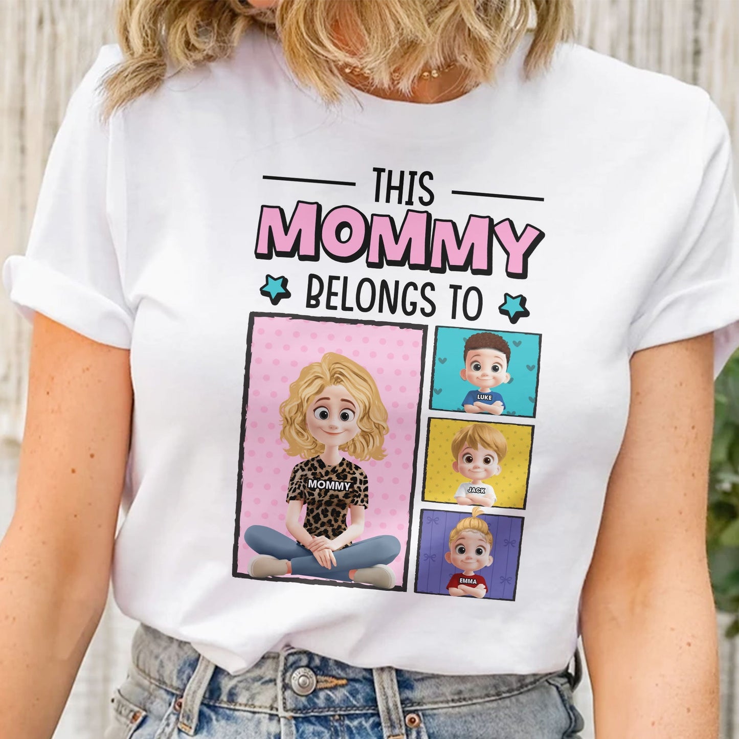 Custom Mommy Tee for Families with Personalized Design