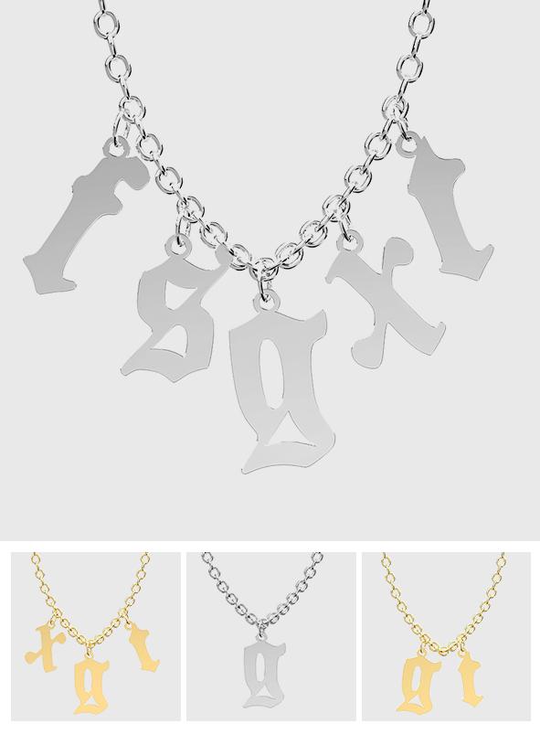 Any Letter - Personalized Initial Necklace