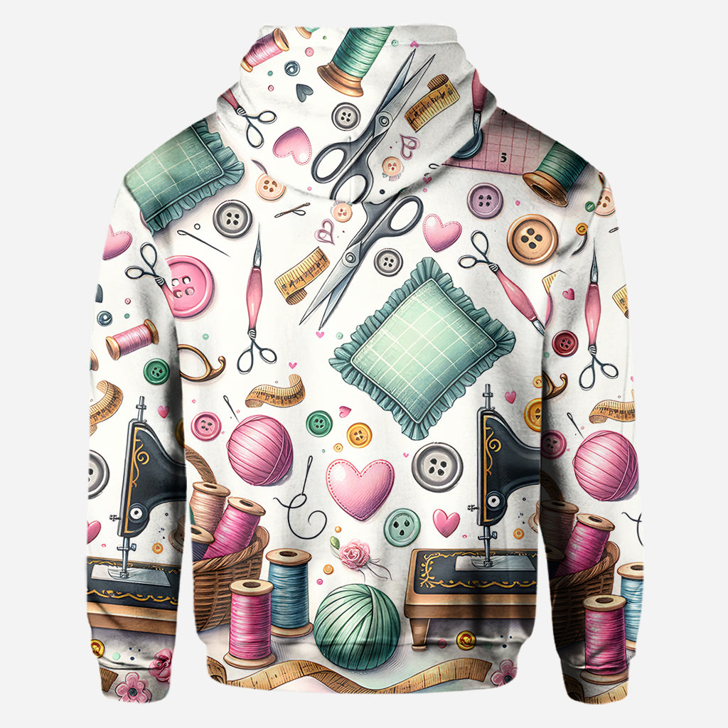 Just A Girl Who Loves Sewing - Personalized Sewing All Over Shirt