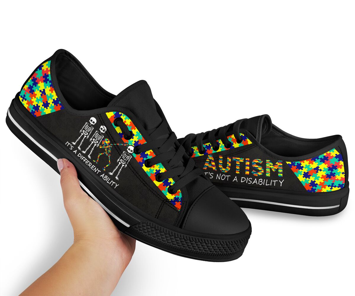 Autism It's Not A Disability Autism Awareness Low Top Shoes 0622