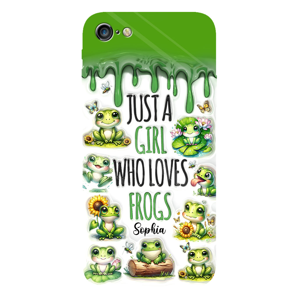 Just A Girl Who Loves Frogs - Personalized Frog Full Print Phone Case