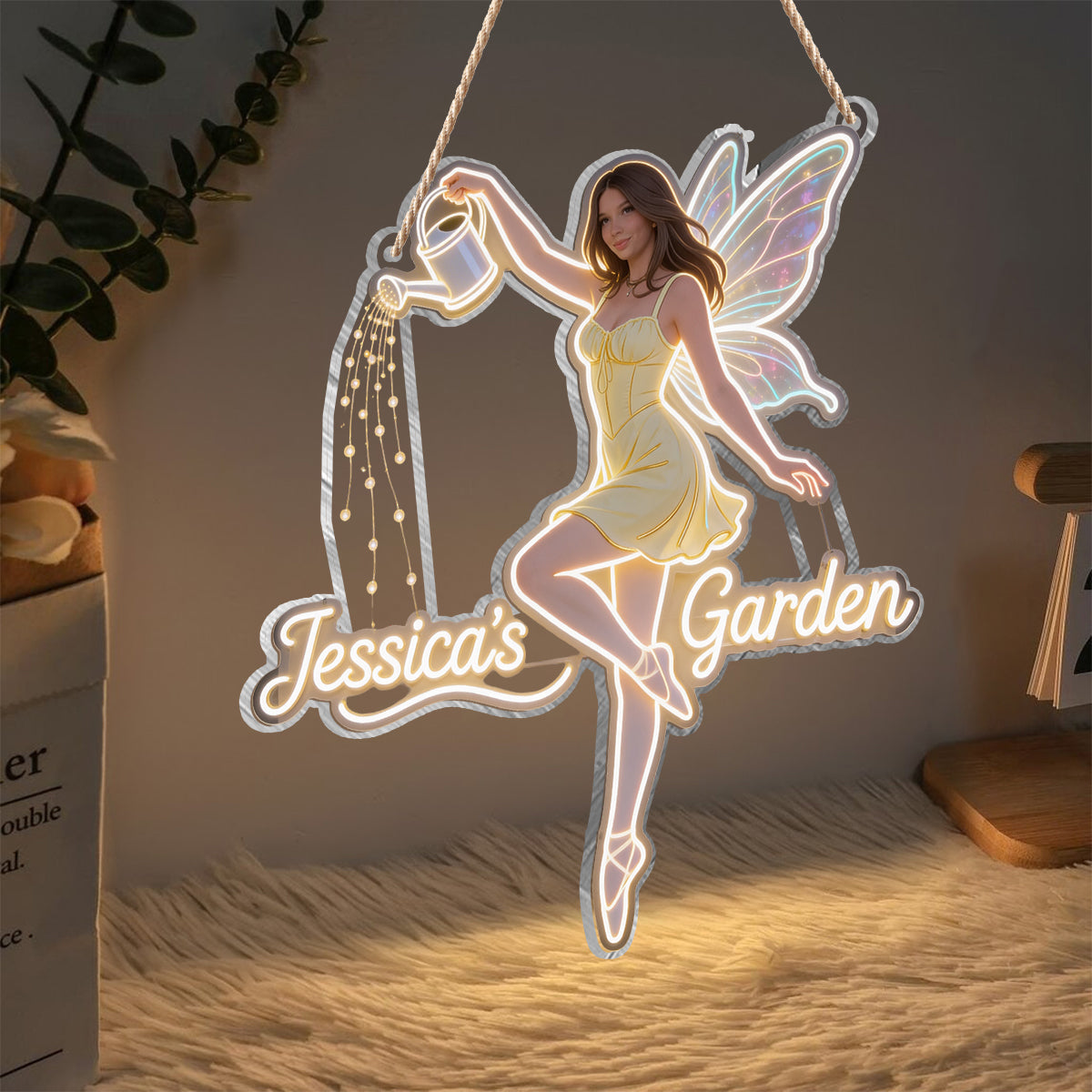 Fairy Garden - Personalized Gardening LED Light Acrylic Sign