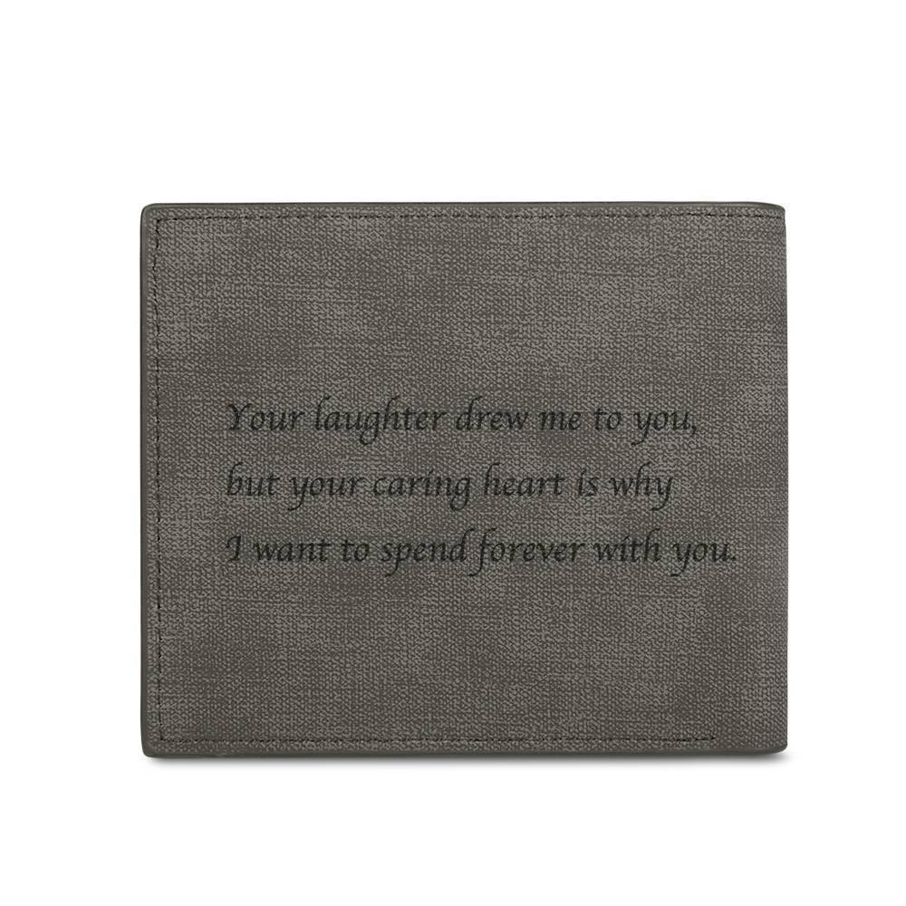 Any Photo And Text - Personalized Photo Bifold Wallet