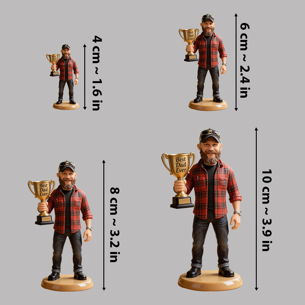 Best Dad Ever - Personalized Father Premium 3D Figurine
