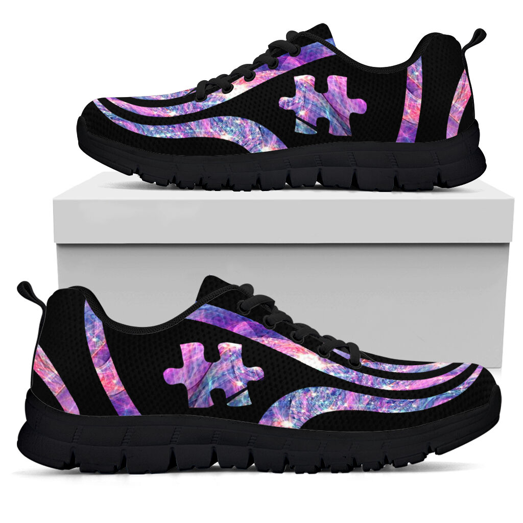 Cool Blue Piece Autism Awareness Sneakers 0622