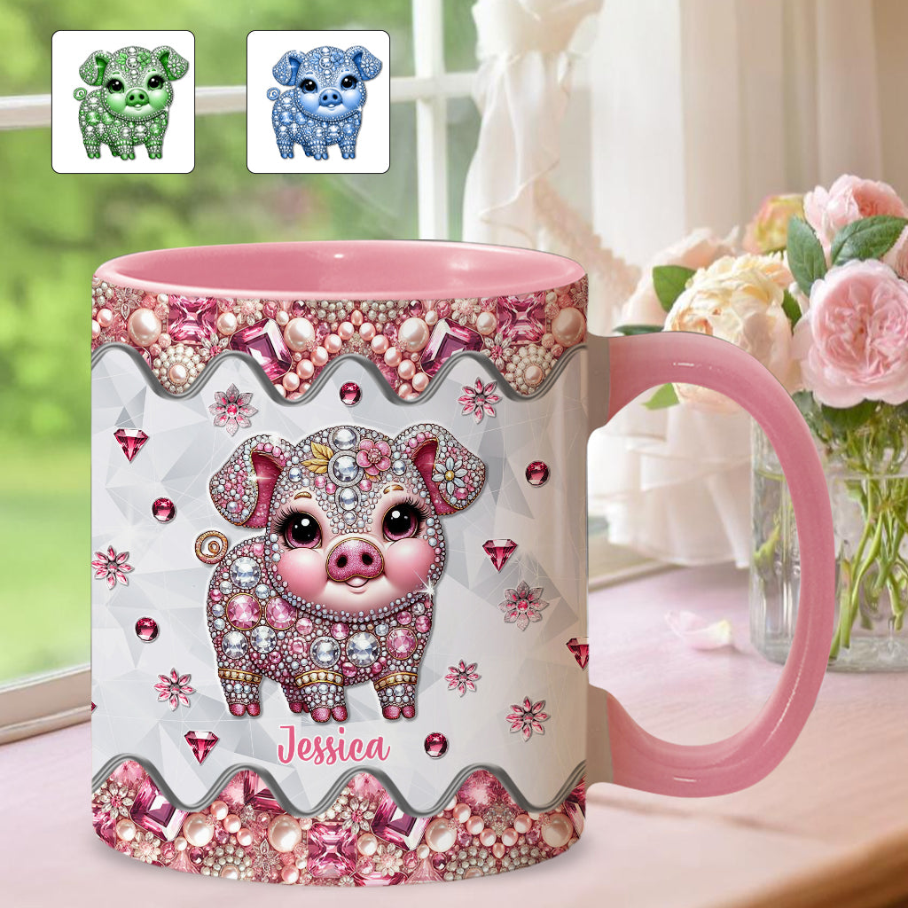 Cute Pig - Personalized Pig Lover Accent Mug