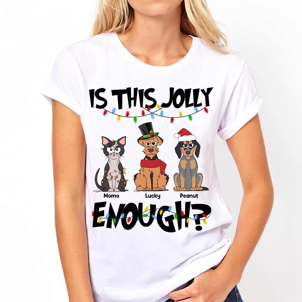 Is This Jolly Enough - Personalized Dog T-shirt And Hoodie