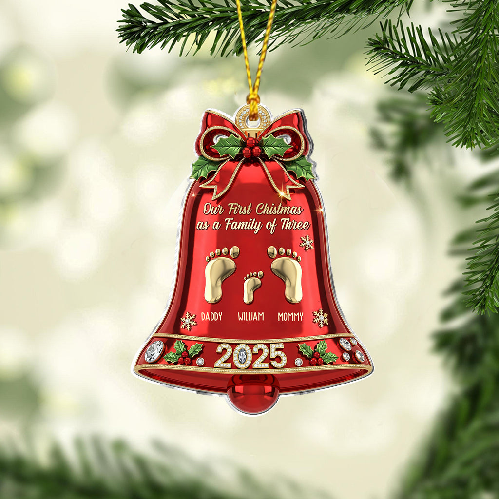 1st Christmas As A Family - Personalized Family Ornament