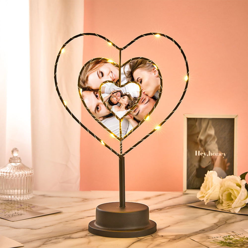 I Love You Forever - Personalized Couple Photo Lamp