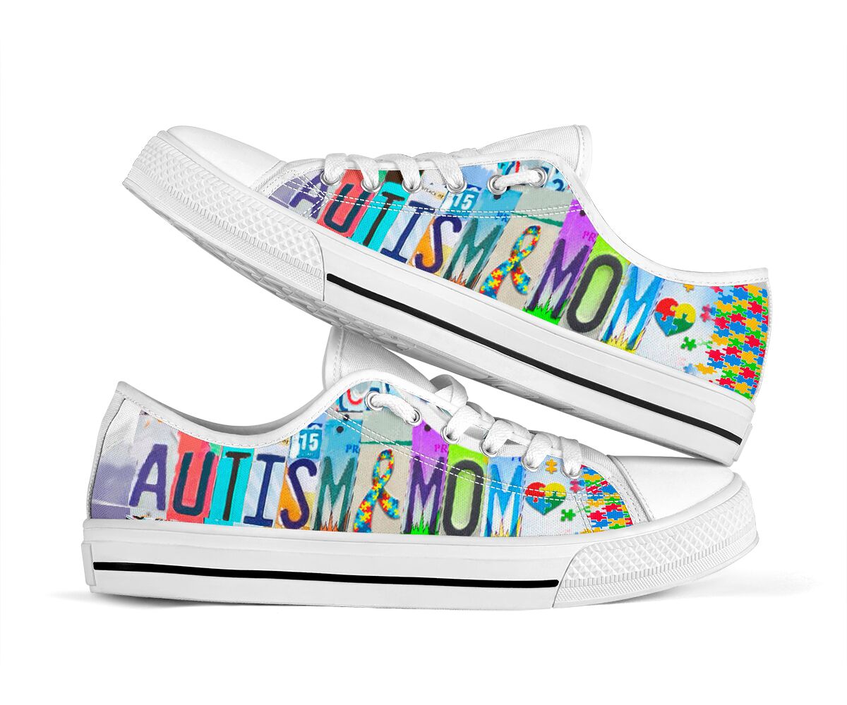 Autism Mom Autism Awareness Low Top Shoes 0622