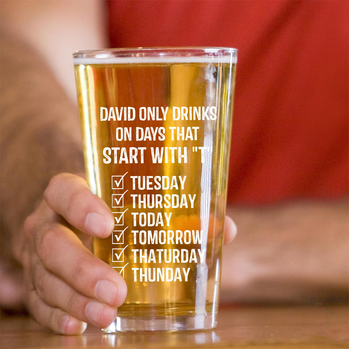 Gift For Dad Bob - Beer Lover - Personalized Beer Beer Glass
