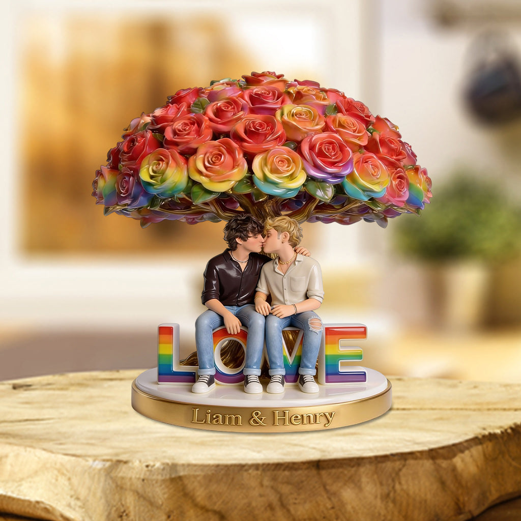 Custom Any Photo - Personalized LGBT Support Custom Shaped Acrylic Plaque