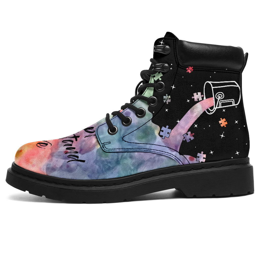 Accept Understand Love Autism Awareness All Season Boots 0622