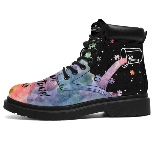 Accept Understand Love Autism Awareness All Season Boots 0622