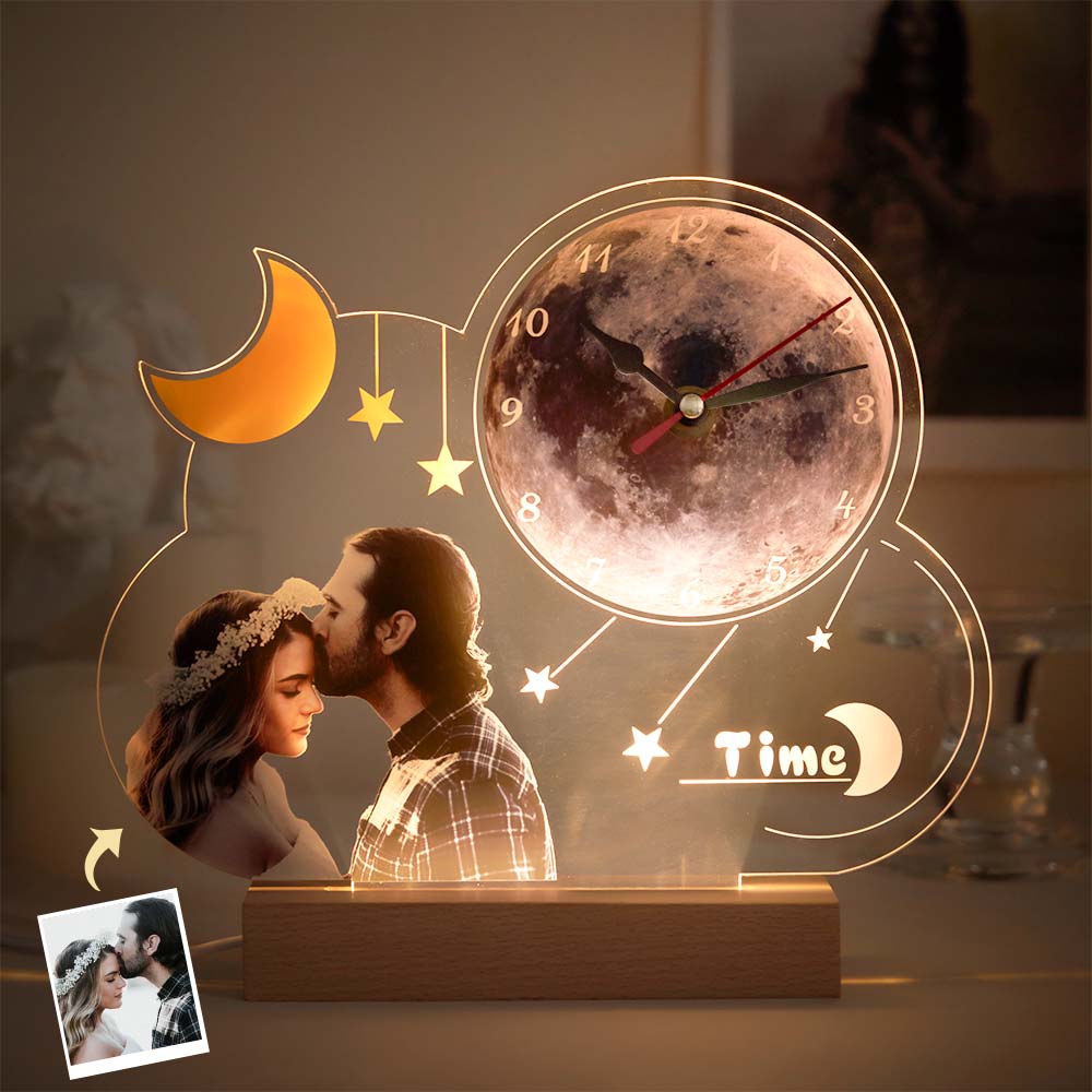 Any Photos - Personalized Couple Photo Clock