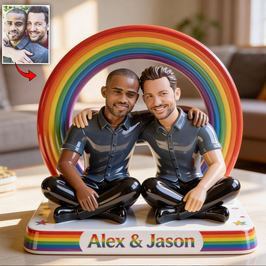 LGBT Pride Month - Personalized LGBT Support Custom Shaped Acrylic Plaque