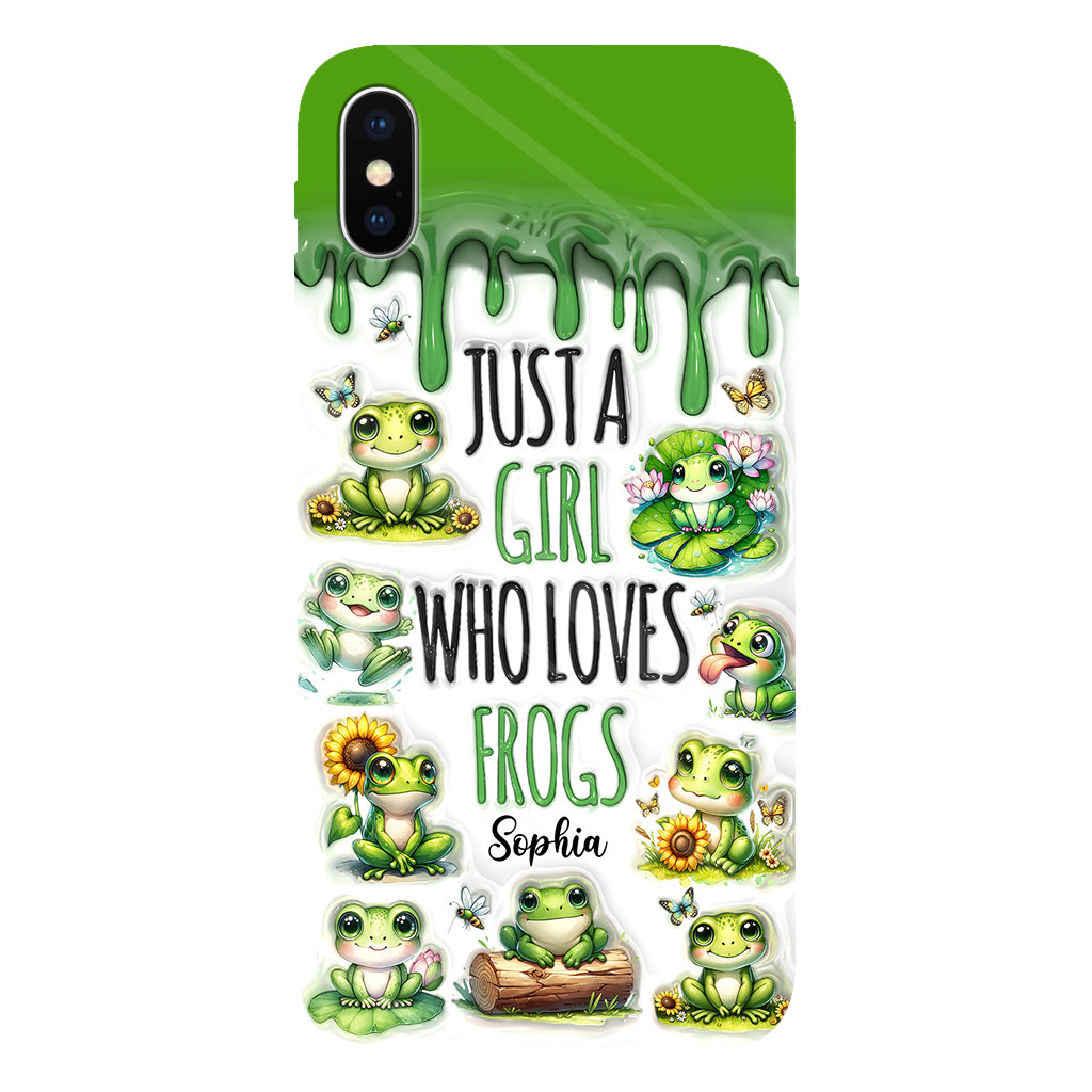 Just A Girl Who Loves Frogs - Personalized Frog Full Print Phone Case