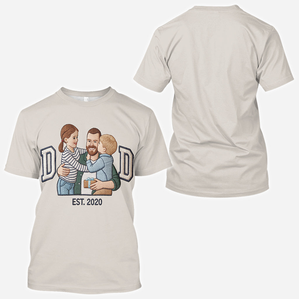 Dad Established - Personalized Father All Over Shirt
