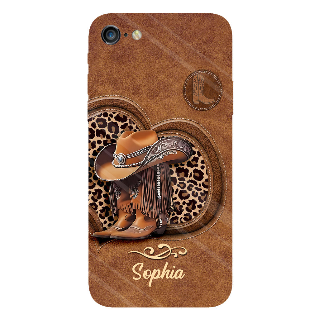 Cowgirl Boots - Personalized Cowgirl Full Print Phone Case