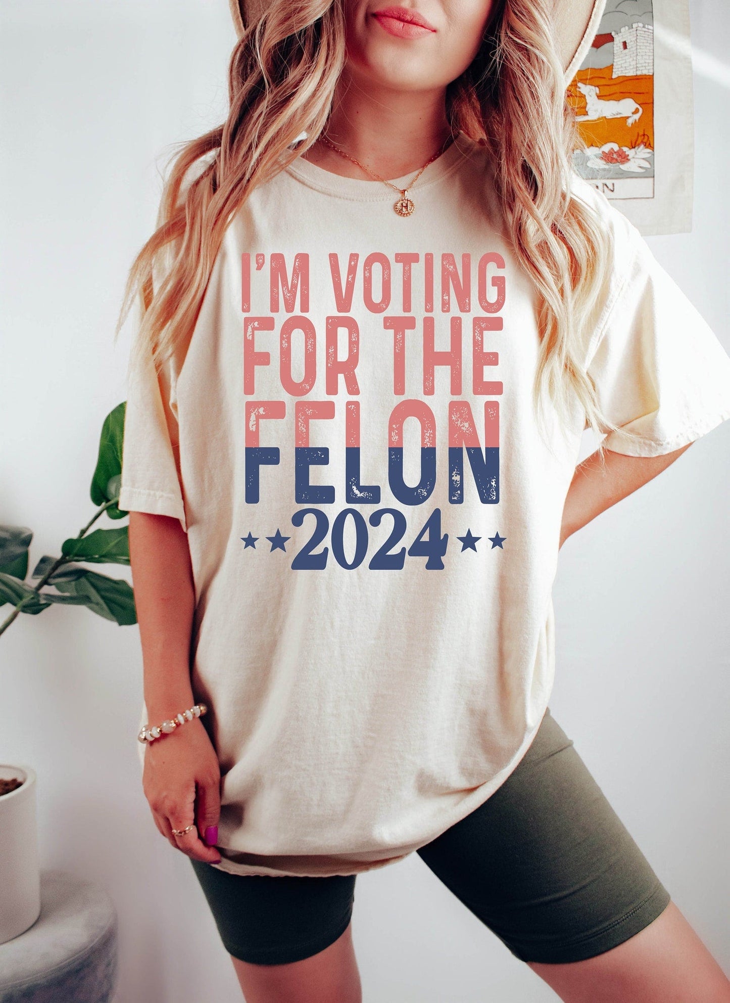I'm Voting For A Felon T-Shirt, Trump Girl Shirt, MAGA Tee Shirt, Republican Gifts, Election 2024 Republican T shirt, Funny Trump 2024 Shirt T-shirt & Hoodie